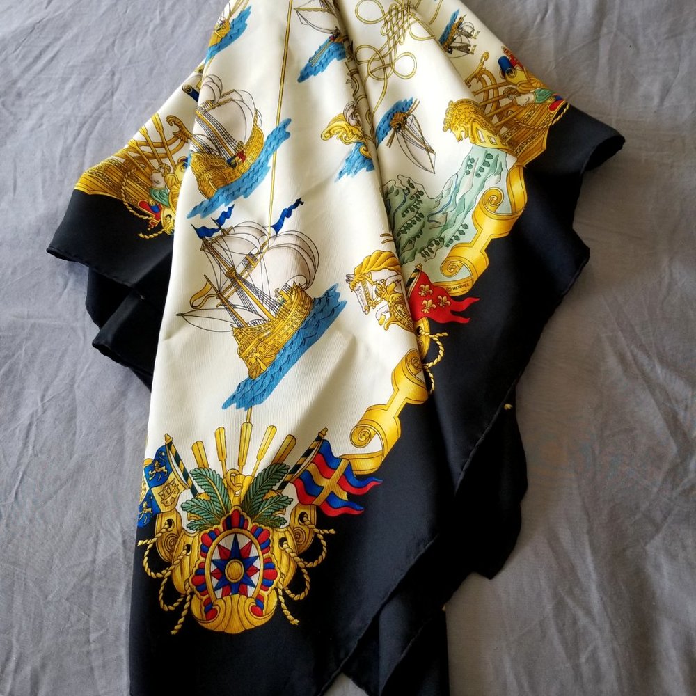 Hermes Vintage Silk Scarf, Voiles de Lumiere